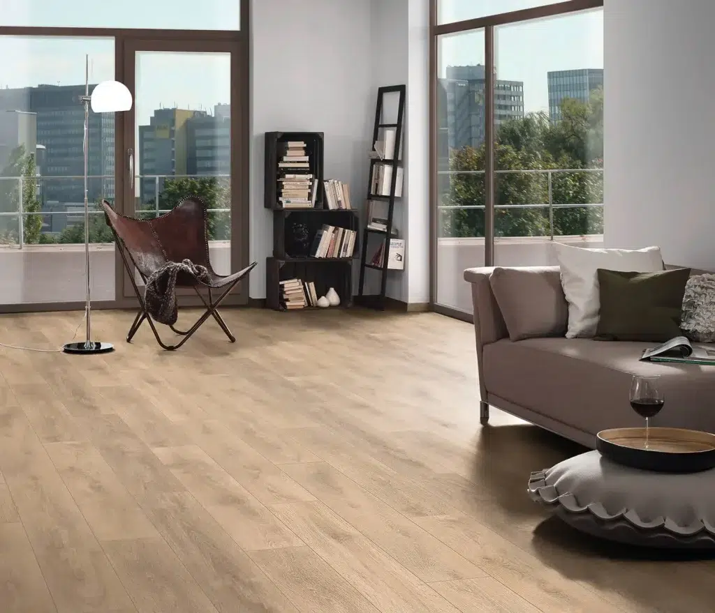 Blonde Oak 12mm Flooring Lifestyle