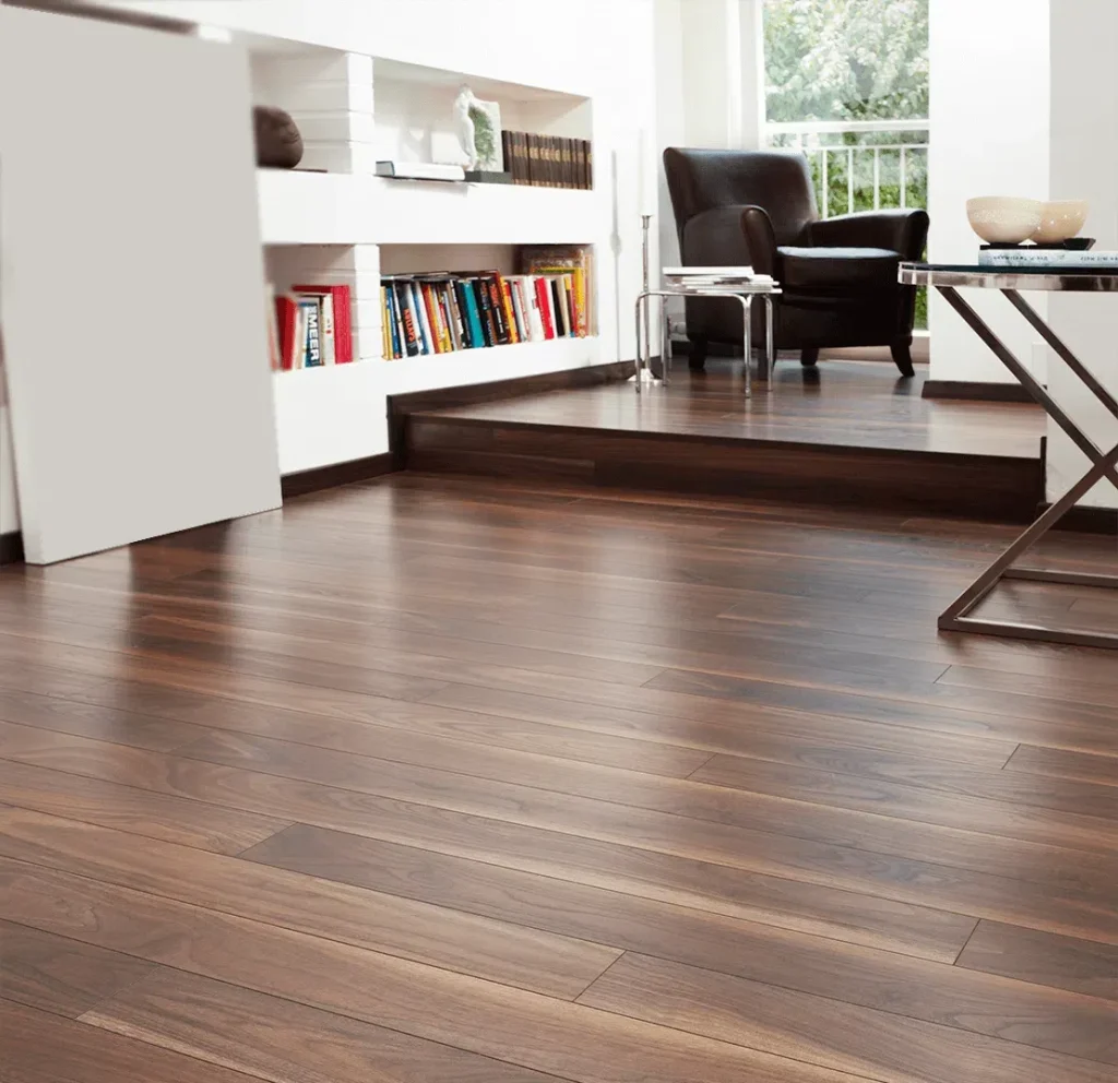 Dark Walnut 12mm Flooring Lifestyle