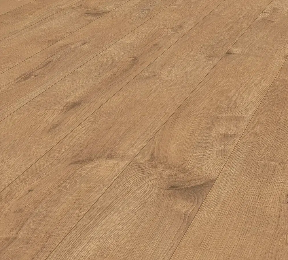 Sherwood Oak 12mm Flooring Angled