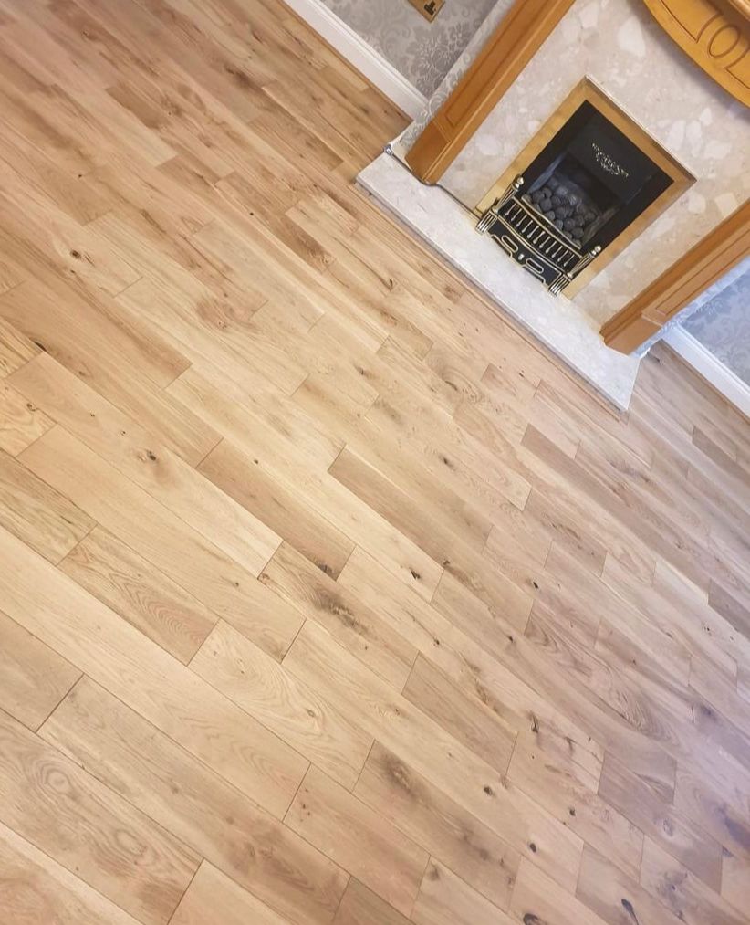 Engineered Oak Brushed & Lacquered room view