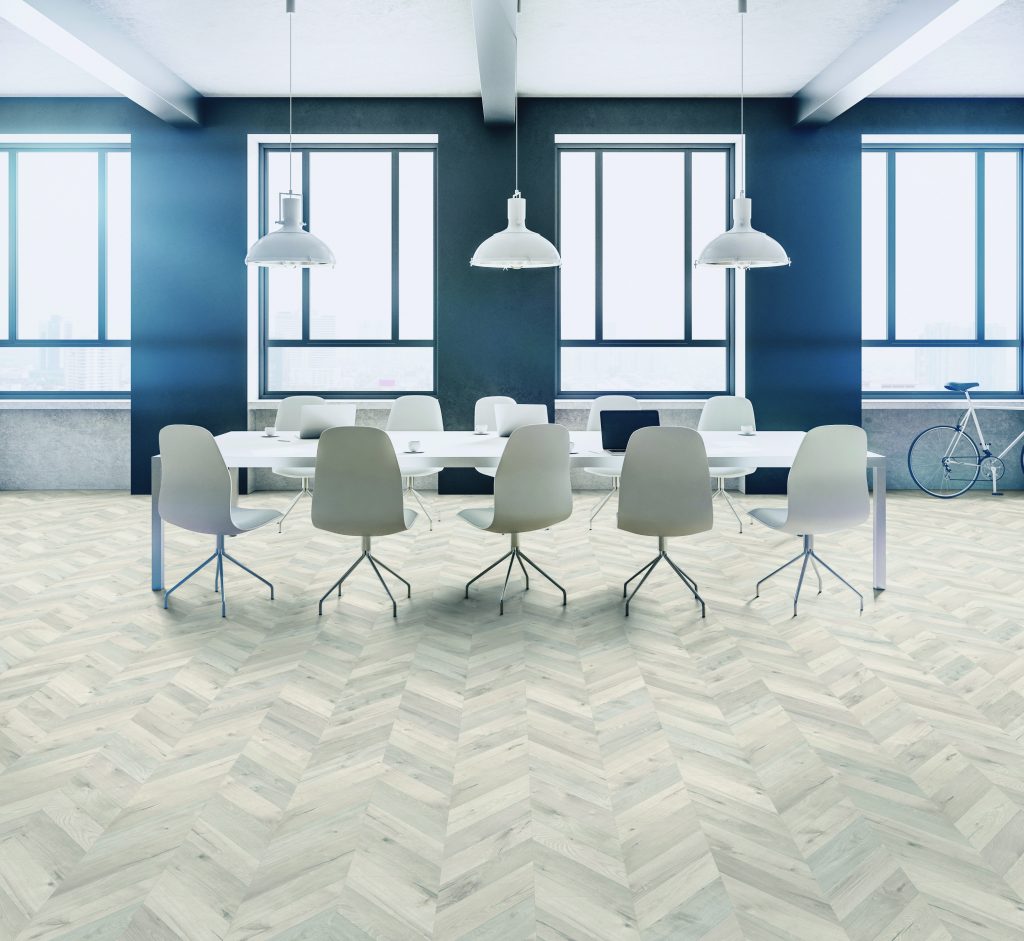 K4438_Oak Fortress Alnwig_Lifestyle Kaindl Natural Touch Fishbone Oak Fortress Alnwig flooring room view