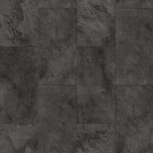 Dark slate tile flooring close up