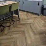 Barley Oak Herringbone Flooring in kitchen