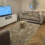 Barley Oak Herringbone Flooring in livingroom