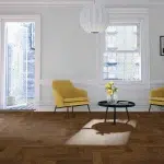 Double Smoked Oak Herringbone in lounge