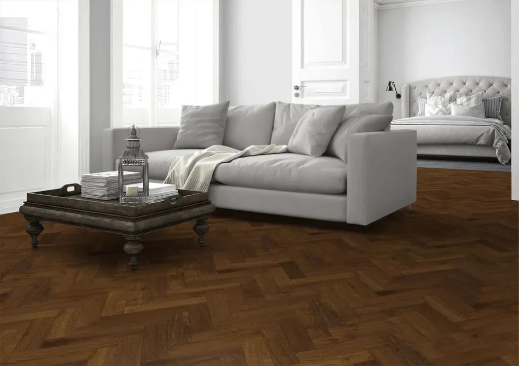 Double Smoked Oak Herringbone lifestyle