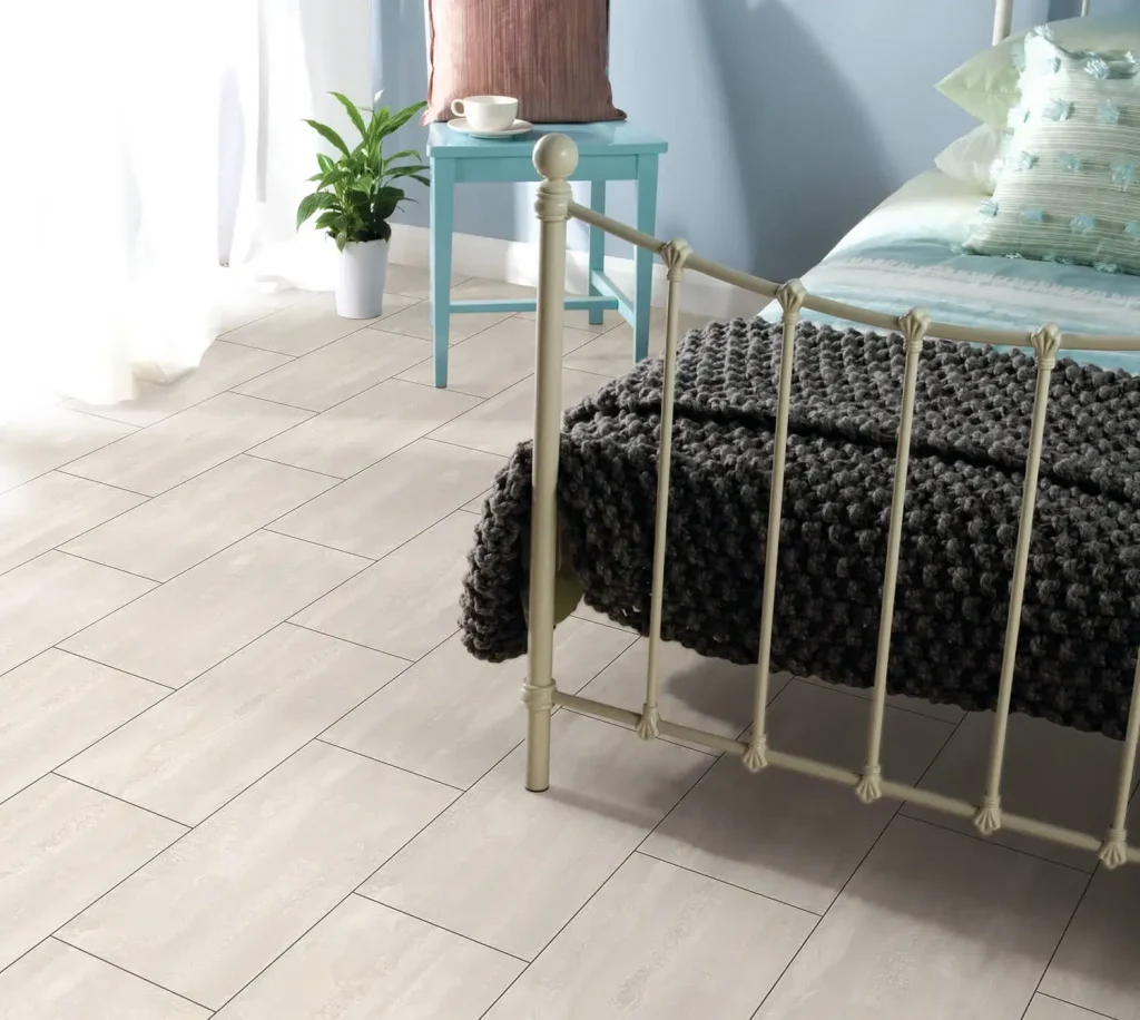 Ice Flow Flooring In Bedroom