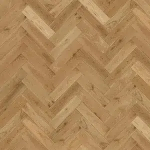 Natural Oak Matt Lacquered & Brushed Herringbone Flooring