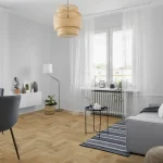 Orchid White Oak Herringbone in Livingroom