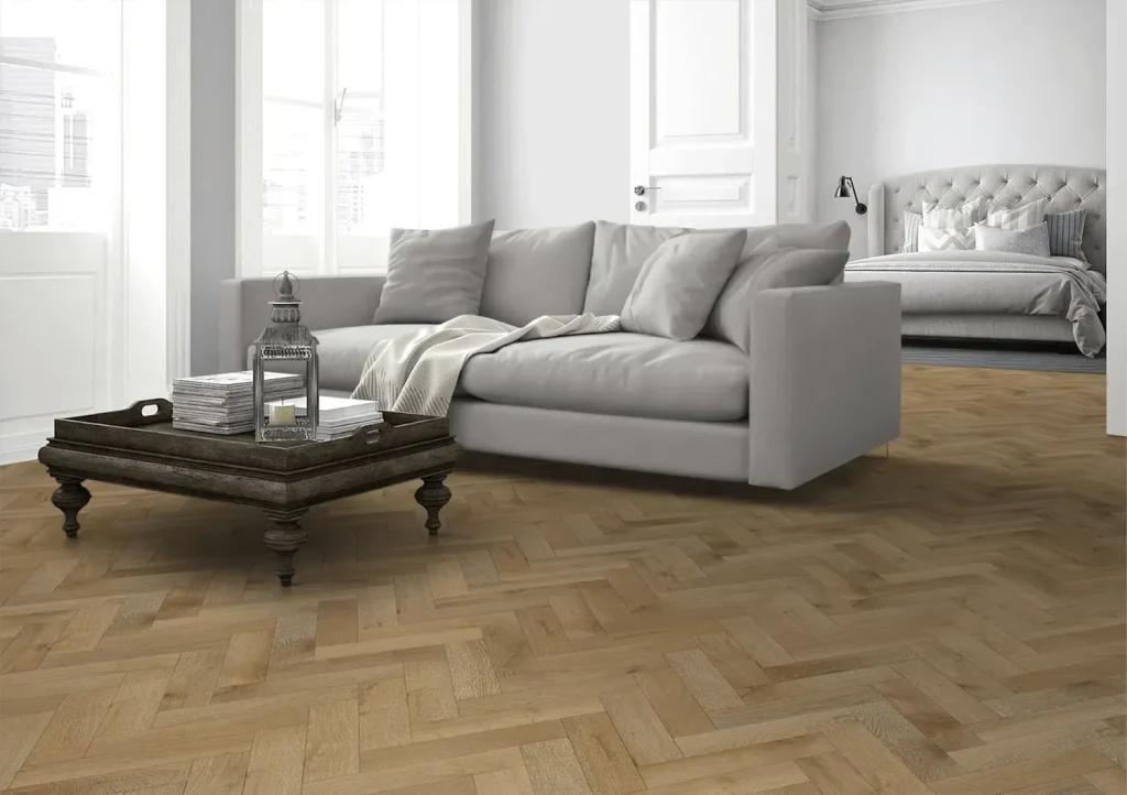 Orchid White Oak Herringbone lifestyle