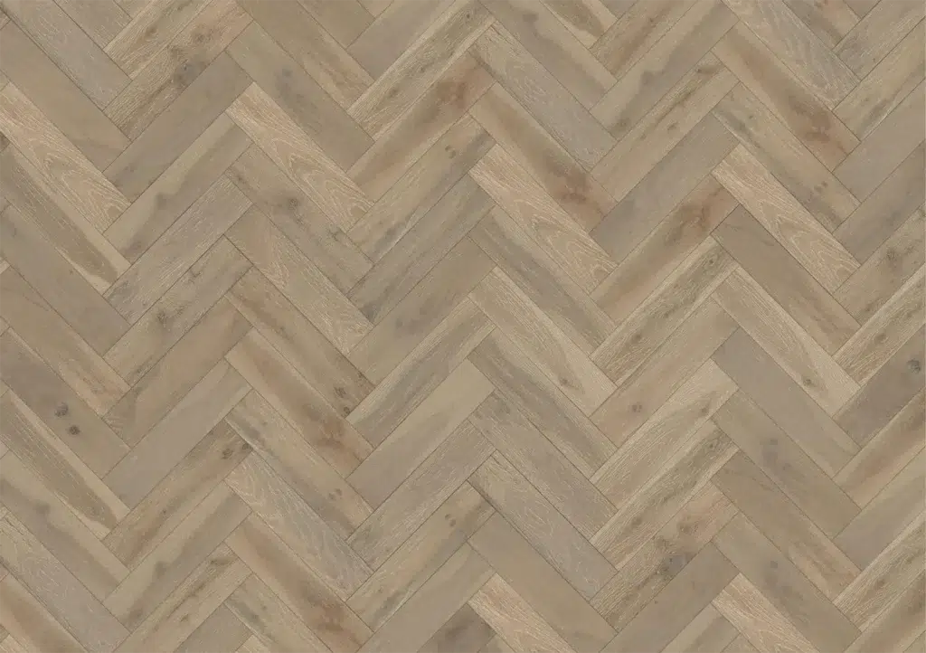 Pearl Grey Oak Herringbone Flooring