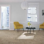 Pearl Grey Oak Herringbone Flooring in lounge
