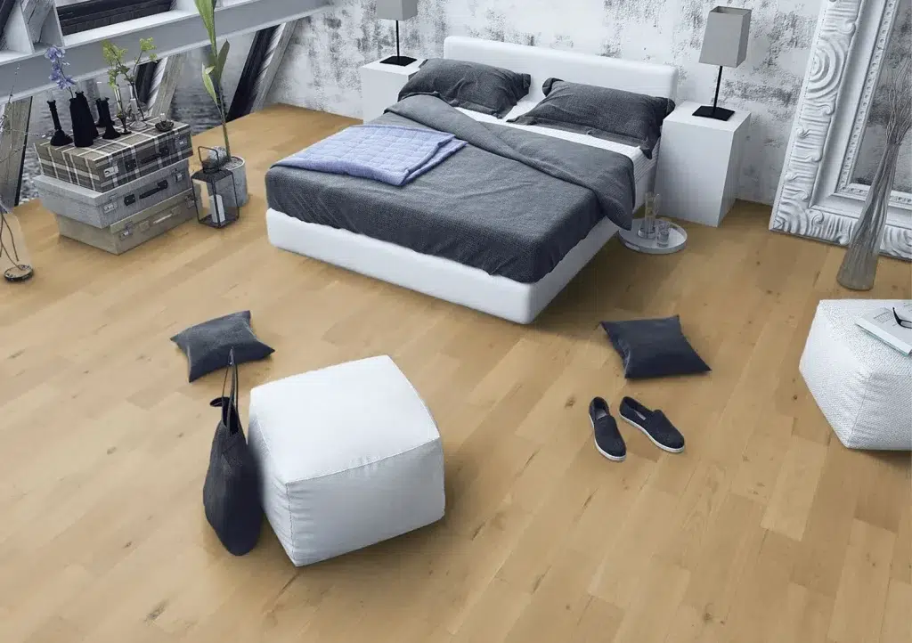 Whisper Oak Flooring in Bedroom