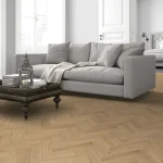 Whisper Oak Herringbone Flooring in living area