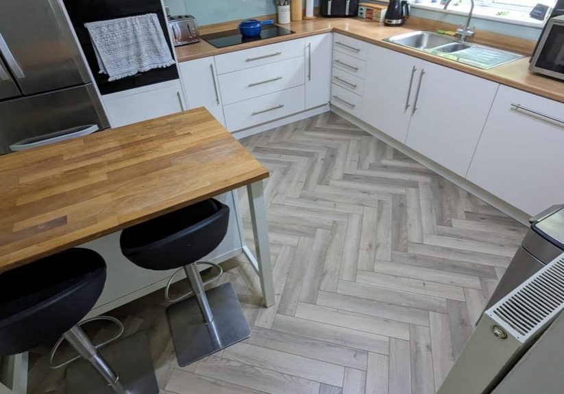Griege Herringbone flooring in Bolton Griege Herringbone flooring in Bolton