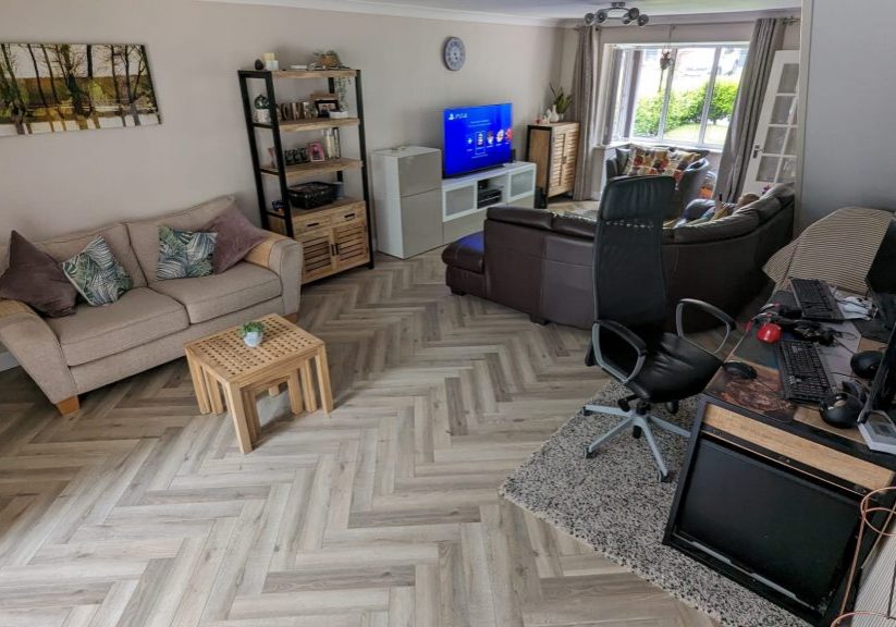 Griege Herringbone flooring in Ipswich Griege Herringbone flooring in Ipswich