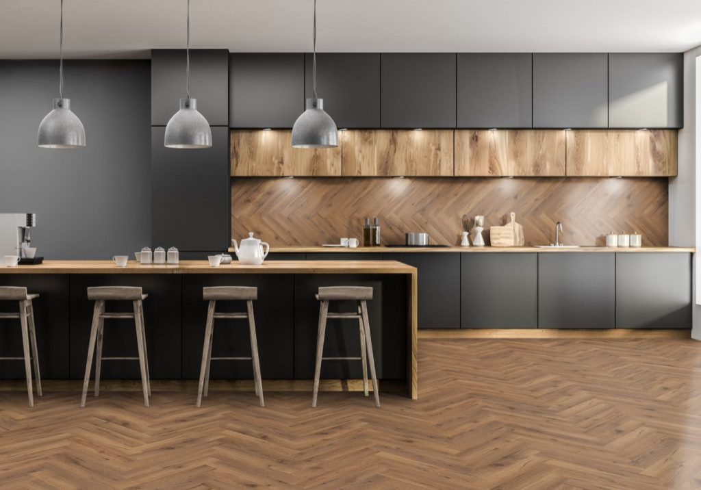 Oak Robust Fumed Herringbone flooring for your dining room Oak Robust Fumed Herringbone flooring for your dining room