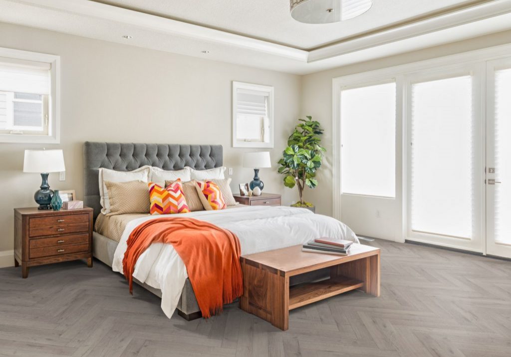 Oak Robust Grey Herringbone flooring for your bed room 1 Oak Robust Grey Herringbone flooring for your bed room 1