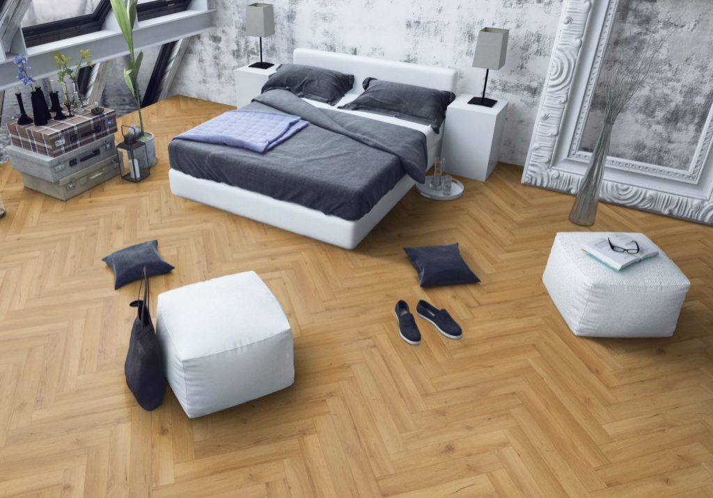 Oak Robust Natural Herringbone flooring in your bedroom Oak Robust Natural Herringbone flooring in your bedroom