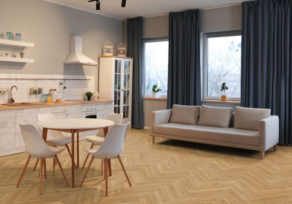 Oak Robust Natural Herringbone flooring in your home Oak Robust Natural Herringbone flooring in your home