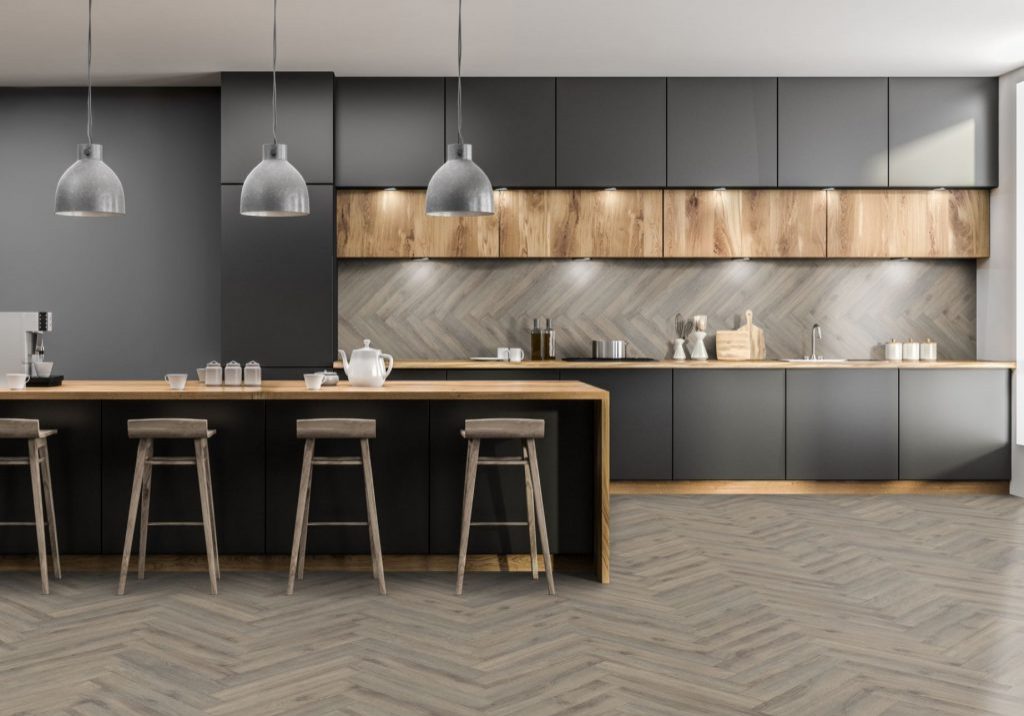 Volcanic Oak Herringbone flooring for your kitchen Volcanic Oak Herringbone flooring for your kitchen